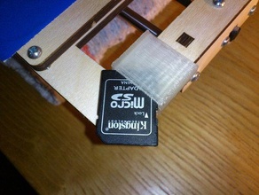 printrbot jr sd card holder 3d printer accessories clip 3d print model - Mito3D