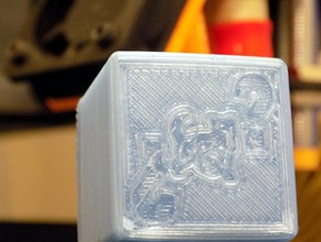 schr dinger's cat cube 3d printing glow dark schrdingers 3d print model - Mito3D
