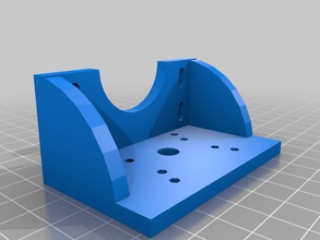 openscad mk5 baseplate dual mount andere dual-material dual-extruder parametric 3d print model - Mito3D