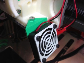 auminatus trinityone 40mm fan mount 3d printer accessories aluminatus end extruder hot labs 3d print model - Mito3D