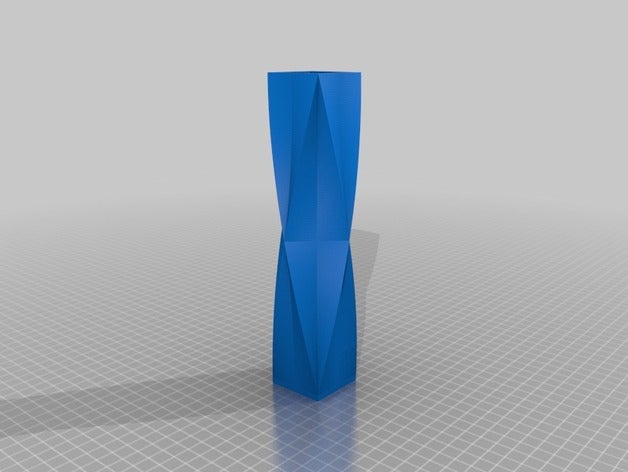 alta vaso estreito decoração 3D print model - Mito3D