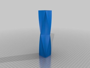 hohe schmale vase Dekor 3d print model - Mito3D