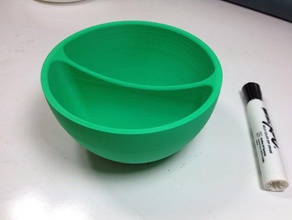 no empapada tazón de cereal cocina comedor desayuno la leche cuchara 3d print model - Mito3D