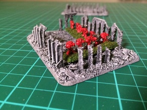 small imperium ruins 1 epic 40k 6mm scale buildings & structures armageddon epic40k miniature tabletop wargaming warhammer warhammer40k 3d print model - Mito3D