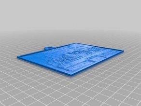 3 santa cena 2d sanat özelleştirilmiş 3d print model - Mito3D