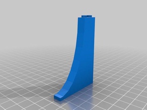 6x1 convexo da curva brinquedos de construção personalizado 3d print model - Mito3D