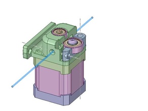compact bowden extruder direct drive 175mm bearing bloc 3d printer extruders 3d print model - Mito3D