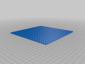 24x24 baseplate w holllow holes construction toys customized 3d print model - Mito3D