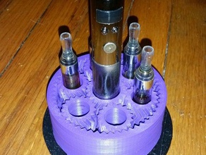 planetary vape station e-cig ecigarette ecig vaping stand 3d print model - Mito3D