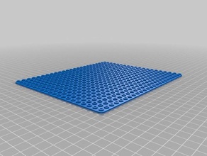 20x24 baseplate w holllow holes construction toys customized 3d print model - Mito3D