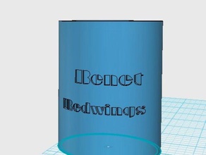 benet pencil cup office 3d print model - Mito3D
