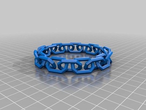 new chain bracelet customized 3d print model - Mito3D