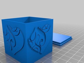 meine angepasste Valentinstag box kundengebundene 3d print model - Mito3D