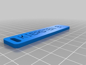 kiersten luggage label organization customized 3d print model - Mito3D