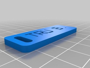 tru luggage label organization customized 3d print model - Mito3D