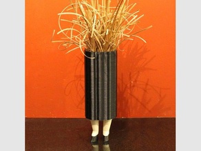 ann hamilton florero art el arreglo la artista conceptual las flores del jarrón hierba escultura 3d print model - Mito3D