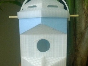 birdhouse muito grande exterior e jardim casa de passarinho 3d print model - Mito3D