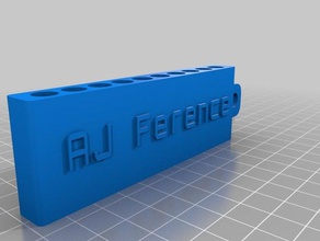 aj ference golf tee carrier sport & outdoors customized 3d print model - Mito3D