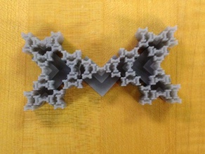 gravata borboleta fractal arte da matemática fys 108 3d print model - Mito3D
