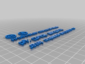 chuck segni e loghi su misura 3d print model - Mito3D