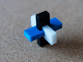 3 piece puzzle s puzzles kumiki 3d print model - Mito3D