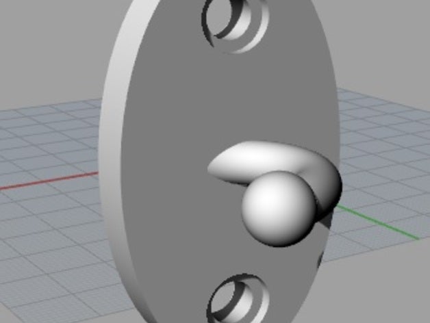 un simple crochet de l'organisation 3D print model - Mito3D