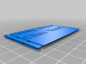 my customized place cards kitchen & dining 3d print model - Mito3D