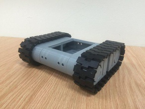 drogerdy - raspberry pi controlada tanque de bot robótica adafruit jrobot framboesa faixas 3d print model - Mito3D