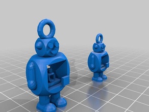 keychain robot L'impression 3d 3d print model - Mito3D