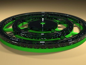 turntable bearing base - 6mm bb balls diy 3d print model - Mito3D