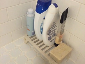 fessurata pavimento doccia scaffale bagno mensola lavandino lavello il sapone piatto di porta vassoio la spugna titolare 3d print model - Mito3D