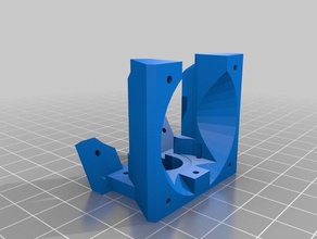 e3d v6-kossel-fan-Verkleidung 3d-Drucker Teile e3d-v6 lüfterverkleidung kossel mini 3d print model - Mito3D