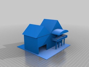 taylor house 2 A impressão 3d a casa 3d print model - Mito3D