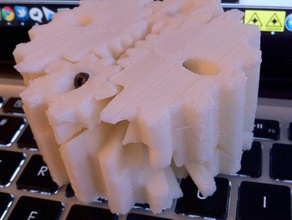 gear gears interactive art mashup mashmeup openscad parametric toy 3d brain 3d print model - Mito3D