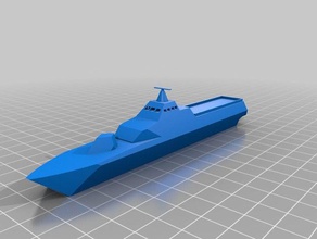 hms visby - swedish navy ship vehicles battleship boat model 3d print model - Mito3D