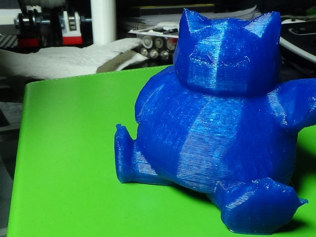 destek v1 olmadan düşük poli snorlax - yazdırır yaratıklar poly poligon nintendo yok hayır desteğine ihtiyacı vardı pokemon figürü video oyunu 3D print model - Mito3D