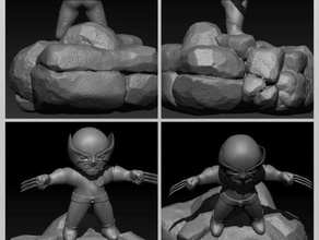 baby wolverine model furniture 3d print model - Mito3D