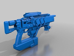 destiny exotic fusion rifle pocket infinity 1 scale games game weapon 3d print model - Mito3D