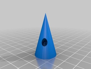 conical button 3d printing 3d print model - Mito3D