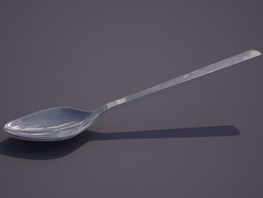 spoon kitchen & dining food spoons 3d print model - Mito3D