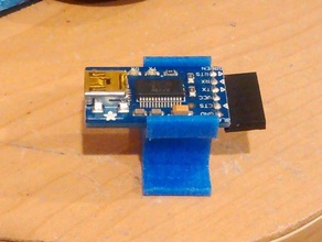 adafruit ftdi friend holder electronics prototyping usb serial 3d print model - Mito3D