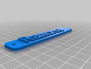 meine angepasste schluesselanhaenger namensschild 3d-drucken kundengebundene 3d print model - Mito3D