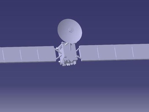 rosetta en miniatura de física y astronomía el cometa 67p la nave espacial 3d print model - Mito3D