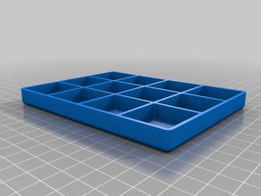 my customized square trays real organization 3d print model - Mito3D