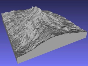 iztaccihuatl learning 3d map maps geodesy geography raised relief topography 3d print model - Mito3D