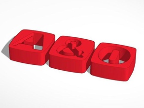 a&o-logo-3d Schilder & logos aeo alimentari e ortaggi ao Markt Supermarkt super 3d print model - Mito3D