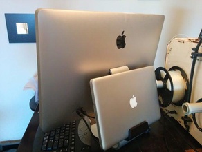 macbook mount apple display computer display-Ständer laptop stand das air pro monitor-Halterung 3d print model - Mito3D