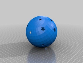 led star de la lampe décor lumière étoiles 3d print model - Mito3D