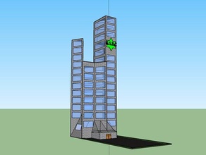 green sun-Gebäude co offiziellen Hauptsitz footpennies Skulpturen 3d print model - Mito3D