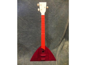 balalaika Rus desteği olmadan bir müzik aleti parmak izi telli diywontdie gitar alet aletleri Rusya dizeleri 3d print model - Mito3D